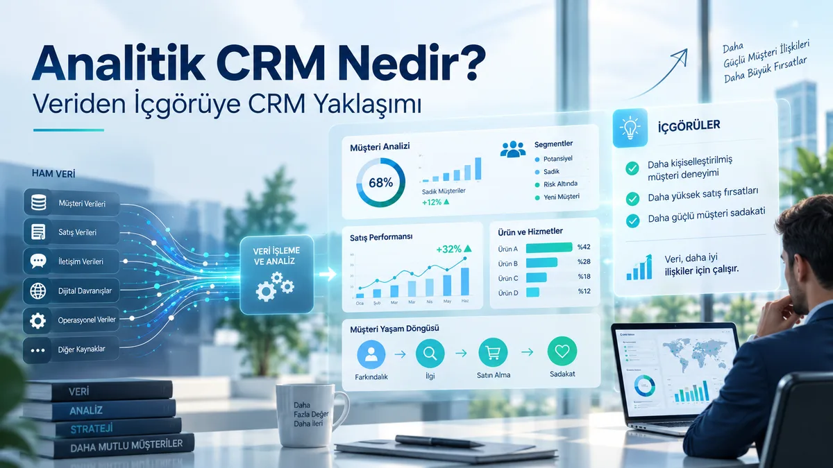 Analitik CRM Nedir? Veriden İçgörüye CRM Yaklaşımı