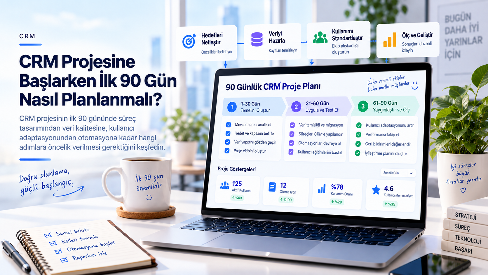 CRM Projesine Başlarken İlk 90 Gün Nasıl Planlanmalı?