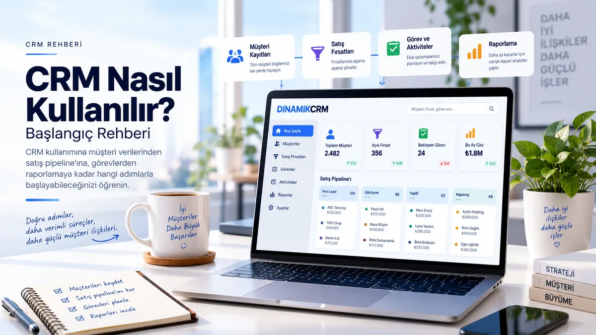 CRM Nasıl Kullanılır? Başlangıç Rehberi