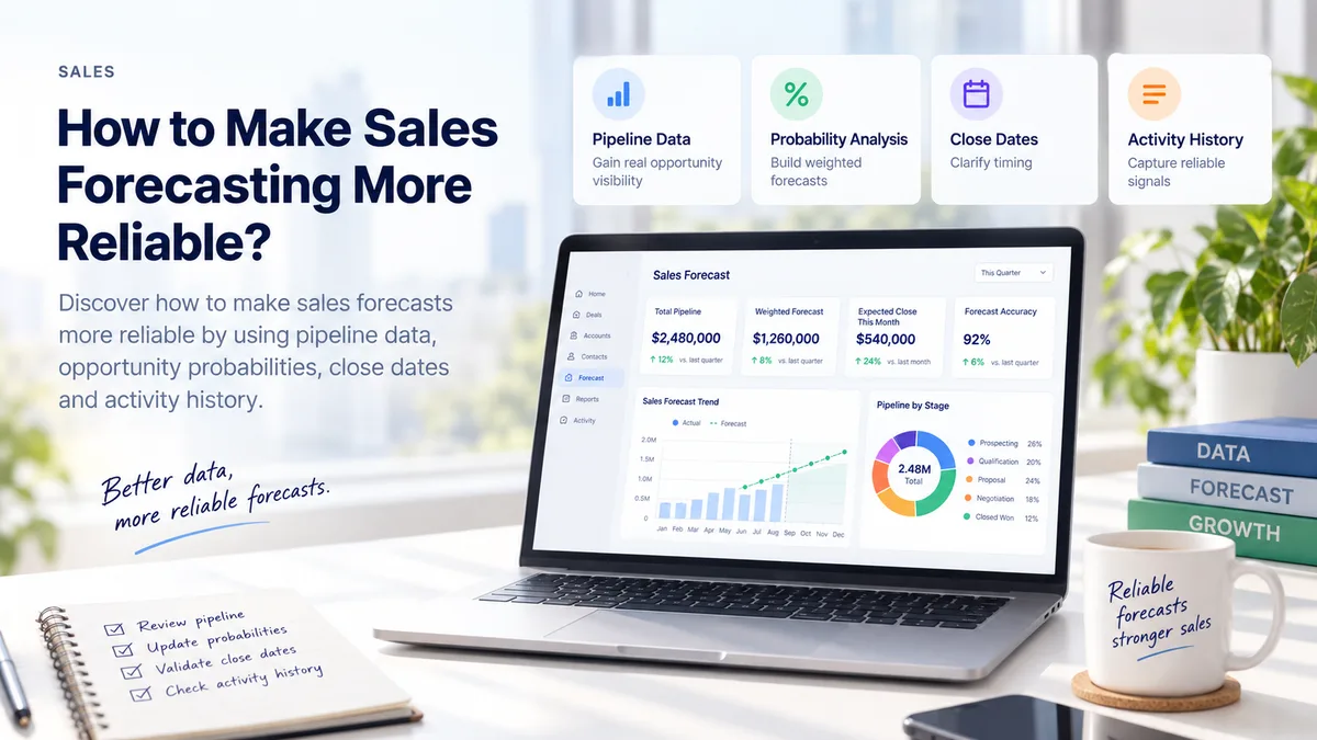 How to Make Sales Forecasting More Reliable