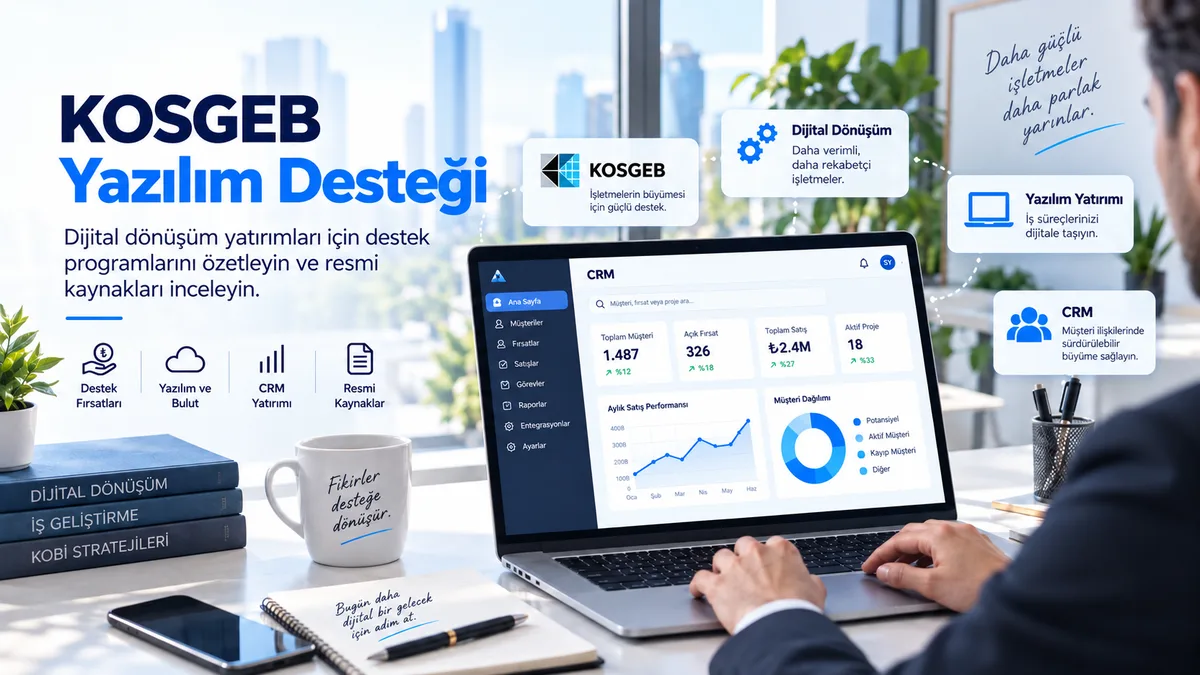 KOSGEB Yazılım Desteği Var mı? Dijital Dönüşüm Yatırımları İçin Neler İncelenmeli?