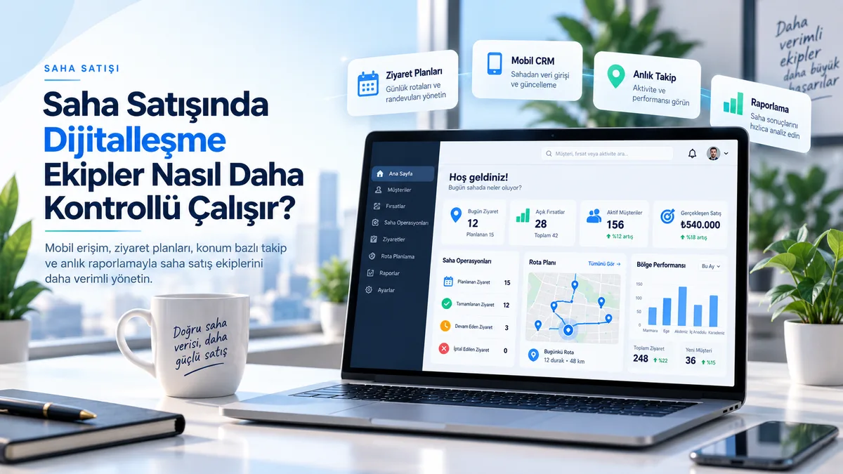 Saha Satışında Dijitalleşme: Ekipler Nasıl Daha Kontrollü Çalışır?